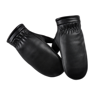 手套冬天男女士车骑电动车加绒加厚防水防风保暖棉闷子皮连指手套