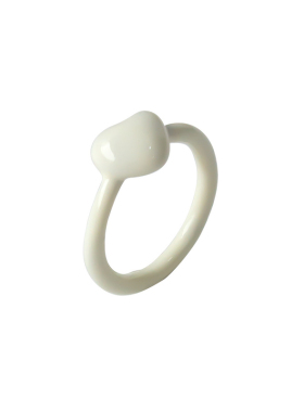 可爱心形戒指中食指简约个性珐琅