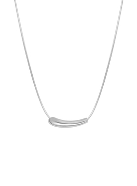 极简冷淡风高级感纯银微笑锁骨链