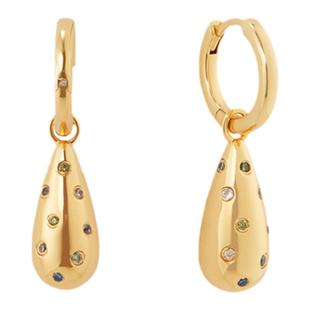 Neverfar「孕爱系列」可拆卸蛋形耳环锆石水滴母亲节生日耳饰女