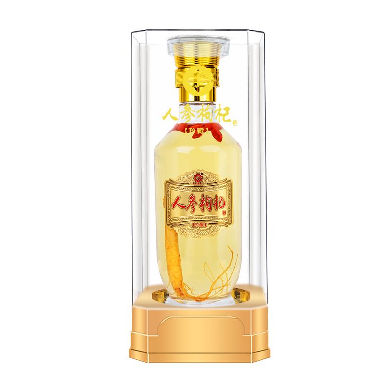 張錢記人參枸杞酒6瓶禮盒裝整箱特價52度酒節(jié)日禮品酒