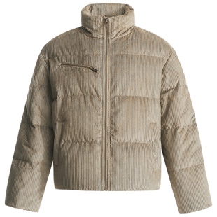 CHINISM丨双色灯芯绒短款羽绒服男冬季新款面包服加厚保暖外套