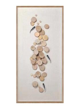 日系立体实物竖版长条装饰画