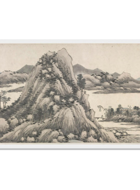 驿墨阁富春山居图山水装饰画手卷