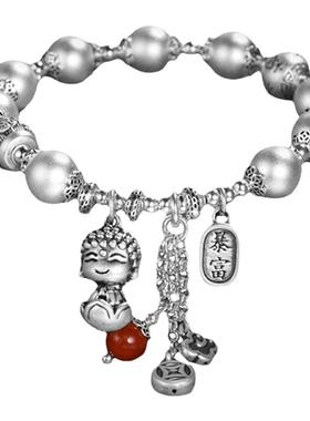 吴越老银铺男女足银999银手链