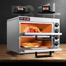 正麦2层披萨炉电烤箱商用两层两盘岩石板比萨炉蛋挞面包烘焙烤炉