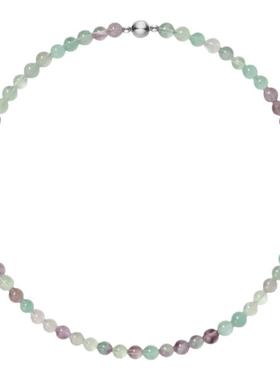 无用之用彩萤石紫水晶叠戴项链