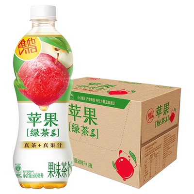 维他苹果绿茶果味茶饮料500ml