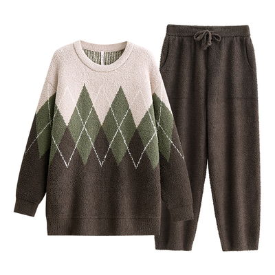 【商场同款】悦内女士半边绒睡衣