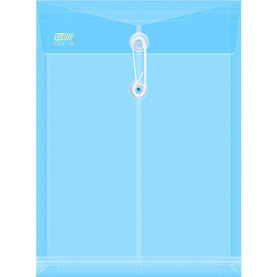 a4档案袋塑料透明fc立体绑绳资料袋整理收纳加厚防水文件袋文件夹