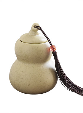 茶叶罐香粉密封陶瓷罐红茶葫芦