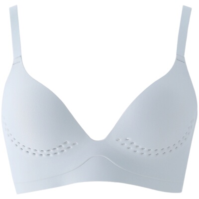 大胸显小上托收副乳无钢圈内衣女