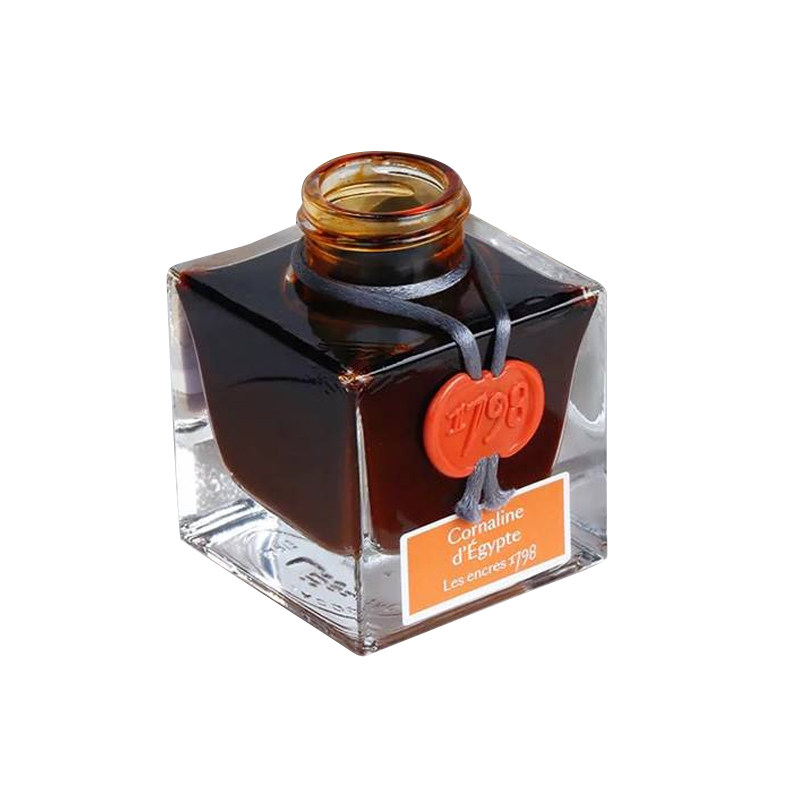 法国j.herbin1670红含金粉墨水