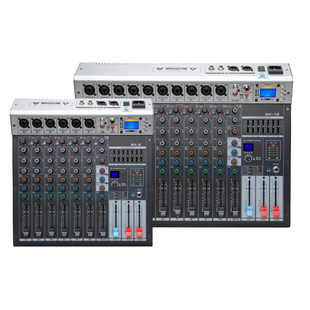 BK8-12中文调音台KTV舞台演出DSP效果婚庆会议USB蓝牙混响7段均衡