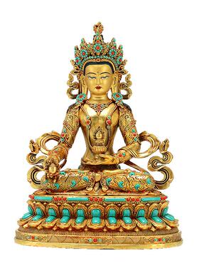 铜鎏金雕像铜器摆件7寸10寸铜像