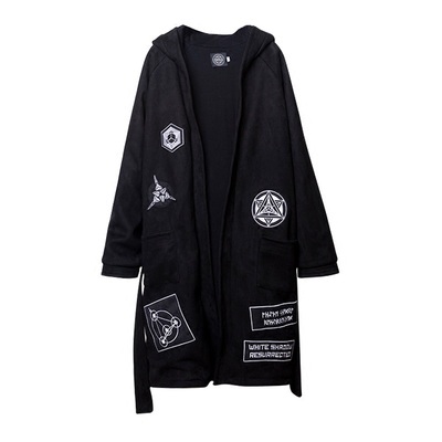 刺绣英伦风中长款秋冬季风衣男