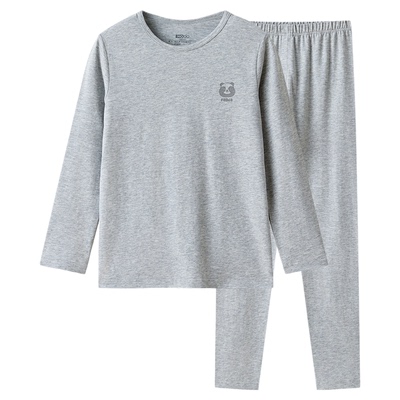 红豆绒棉花糖青少年轻薄内衣套装中大童莫代尔棉秋衣秋裤打底睡衣