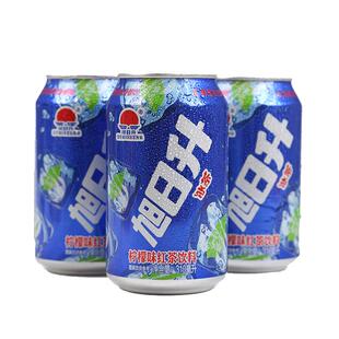 旭日升冰红茶柠檬味饮料310ml*20罐柠冰峰橙味凉茶旭日情冰茶整箱