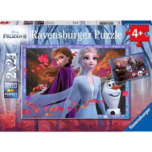 睿思ravensburger动物园儿童拼图早教益智玩具男女孩2x24片