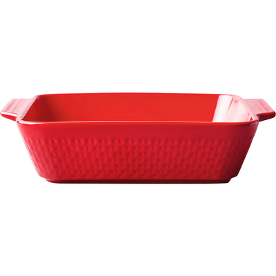 陶瓷烘焙双耳长方形微波炉烤盘