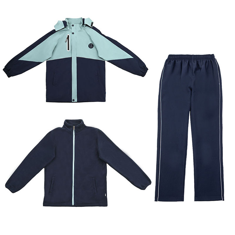 冬季儿童冲锋衣校服套装冲锋裤