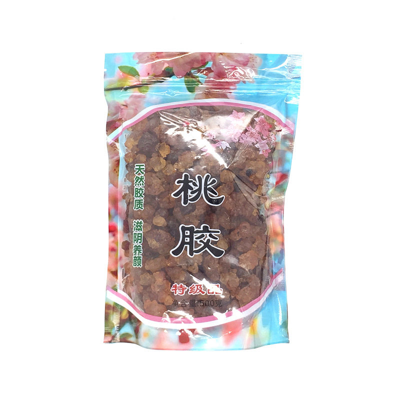 野生桃胶一级500g无杂质美颜