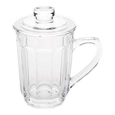 喜碧耐热水杯带盖子泡茶杯