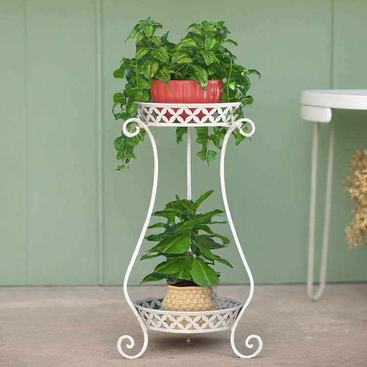 多肉绿萝铁艺花架阳台客厅办公室吊兰盆栽架室内落地式花盆多层架