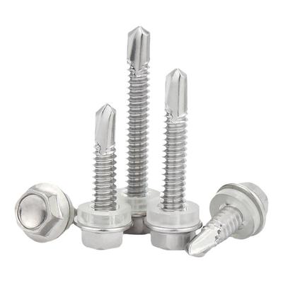 410不锈钢外六角自攻钻尾螺丝