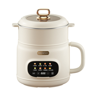cecon小电锅多功能家用蒸煮一体火锅电热锅煲汤锅电煮锅小型宿舍