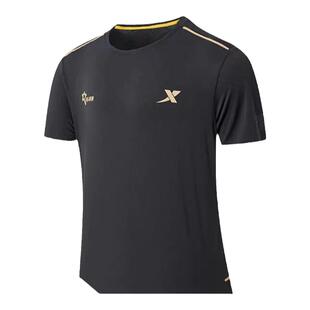 [国人竞速]特步男女透气速干超弹马拉松跑步短袖短裤训练服