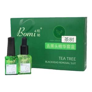 柏秘茶树黑头收割精华套装盒粉刺收缩毛孔鼻膜导出液清洁毛孔祛痘