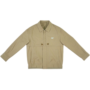 CAT卡特25秋冬新品男士简约休闲工装感百搭风衣式轻薄夹克外套