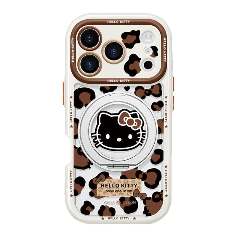 美拉德猫咪适用iphone17手机壳卡通17Promax新款磁吸16Pro防摔15pm高级14带旋转支架秋冬复古挂绳保护套Co4女