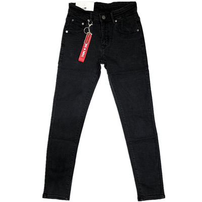 潮牛仔裤潮男黑灰社会人牛仔裤