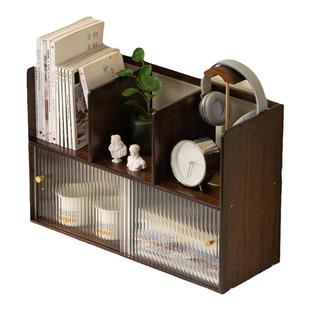 桌面书架简易儿童书桌收纳柜子学生办公室桌上小型书架收纳置物架