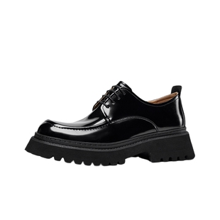 【孙红雷同款】HauttonJeans男士商务正装皮鞋新款厚底增高新郎鞋