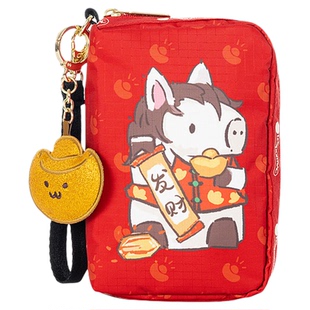 潘辰王博文同款LeSportsac乐播诗新年马年鸿运招财卡通可爱手机包