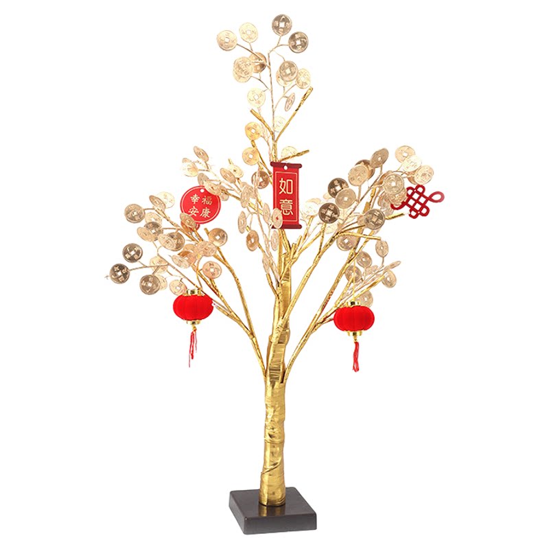 春节铜钱树发财氛围落地灯