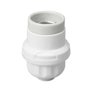 e27螺口灯座陶瓷灯头螺旋家用LED灯节能悬吊式灯口吊灯头灯泡底座