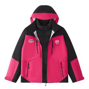 鹅绒FILA FUSION|DUCATI斐乐潮牌三合一羽绒服女子2025冬季外套