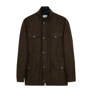 【都市游猎】高档挺括麂皮绒面料 SAFARI猎装立领夹克外套 DAJ406