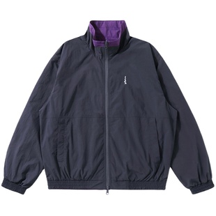 NORYBRAND 山系户外防风撞色双面穿立领运动夹克 通勤外套风衣