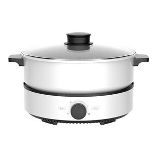 美的电火锅锅家用分体式大容量电煮锅多功能电热料理煎烤锅电炒锅