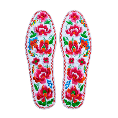 绣花鞋垫吸汗透气夏季刺绣
