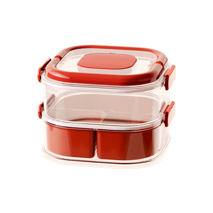 干果盘2026新款客厅茶几家用坚果盘过年零食糖果分格密封摆放盒