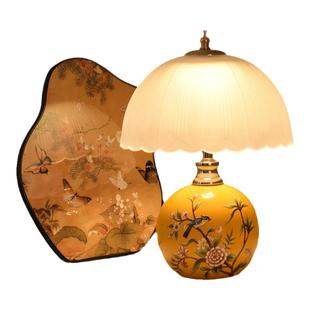 台灯卧室床头灯家用高级感复古简约新中式轻奢陶瓷温馨氛围台灯