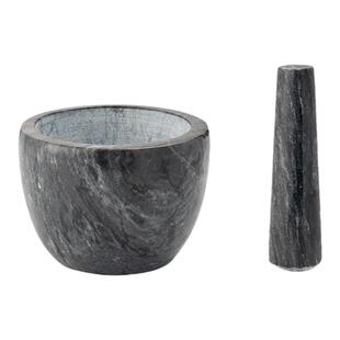 onlycook天然大理石捣蒜器家用老式石臼研磨器手动蒜泥蒜臼子擂钵