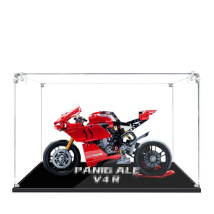 亚克力手办乐高展示盒适用42107杜卡迪摩托车透明模型收纳盒防尘