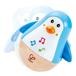 Hape音乐企鹅不倒翁玩具大号宝宝婴儿益智早教摇铃儿童0-1岁9个月